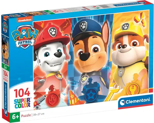 Puzzle pentru copii Clementoni din 104 piese - Patrulă de câini