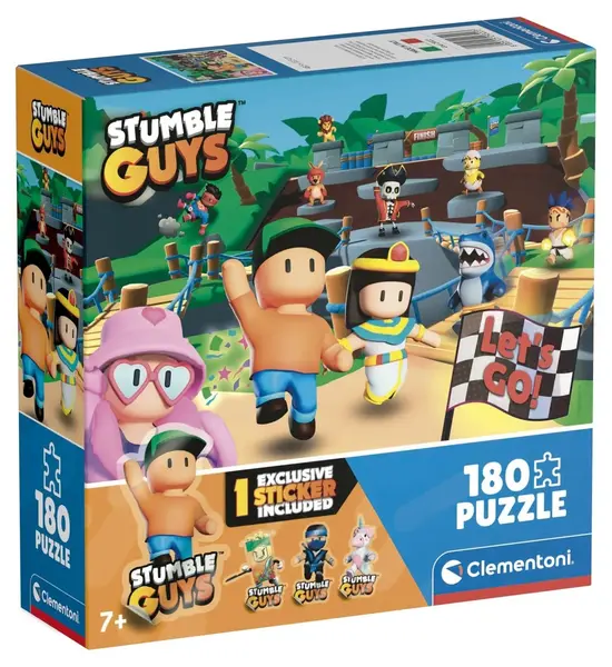 Puzzle pentru copii Clementoni din 180 de piese – Stumble Guys (varianta 2)