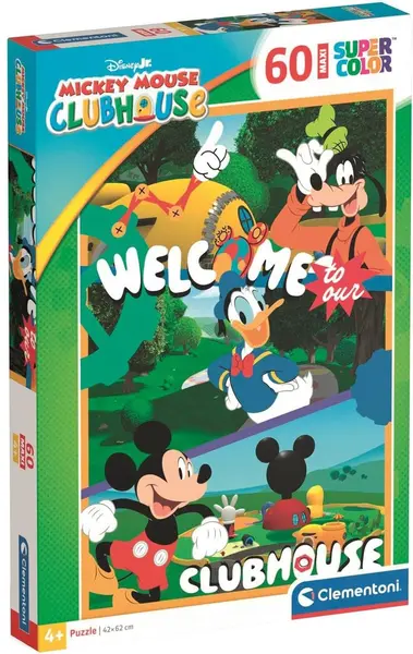 Puzzle pentru copii Clementoni din 60 piese maxi - Clubul lui Mickey Mouse