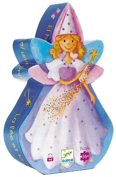 Puzzle pentru copii Djeco de 36 piese - Zana si unicornul