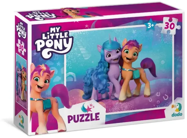 Puzzle pentru copii DoDo de 30 piese - Micul Ponei: Izi și Sani