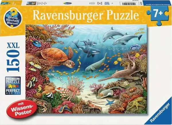 Puzzle pentru copii Ravensburger din 150 XXL piese - Recif de corali