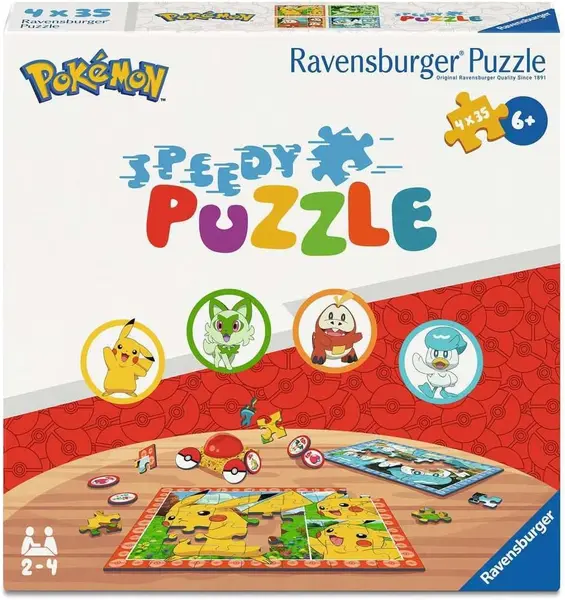 Puzzle pentru copii Ravensburger din 4 х 35 piese - Pokemon