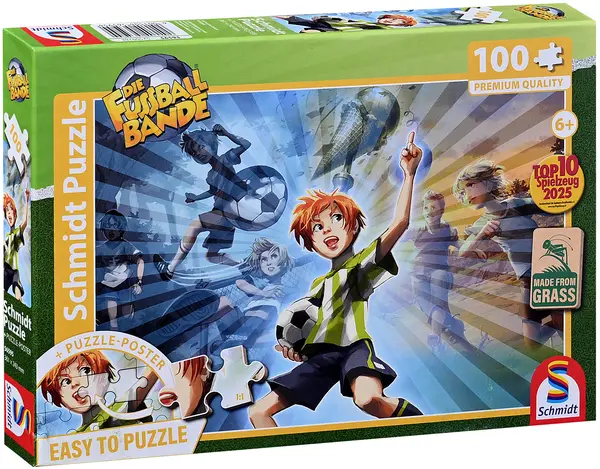 Puzzle pentru copii Schmidt din 100 piese - Banda de fotbal: Spirit de luptă
