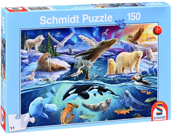 Puzzle pentru copii Schmidt din 150 de piese - Animale polare