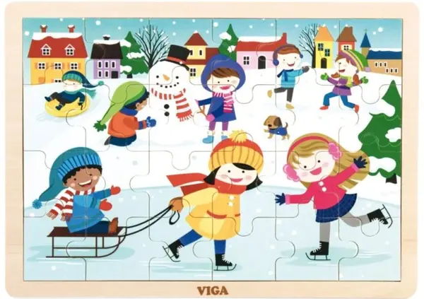 Puzzle pentru copii Viga - Iarna, 24 piese