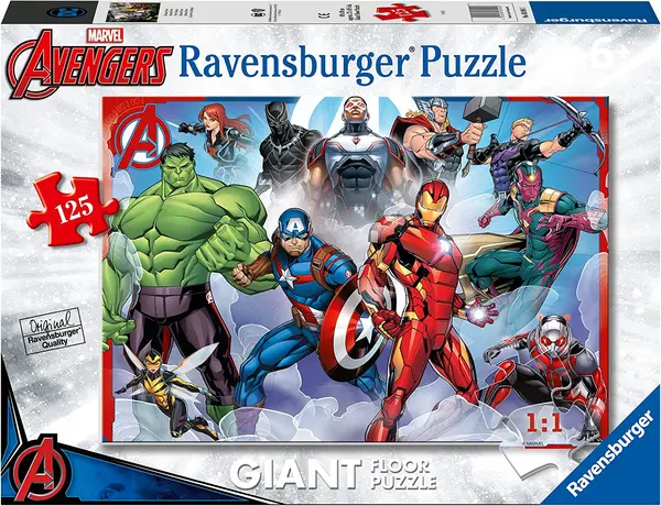 Puzzle pentru podea Ravensburger din 125 de piese - Răzbunătorii