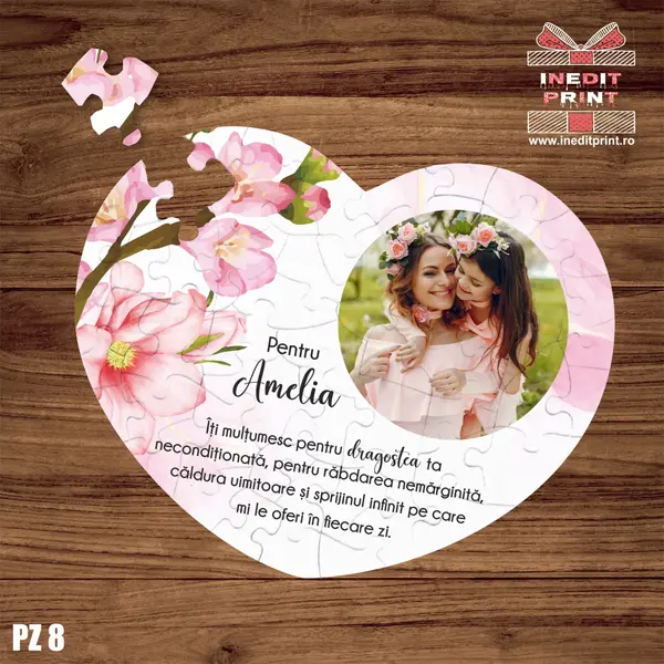 Puzzle personalizat Multumesc PZ8