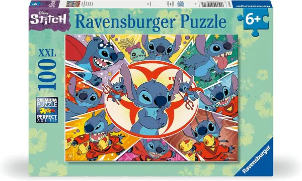 Puzzle Ravensburger din 100 XXL de piese - Disney: Stitch