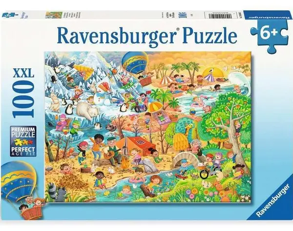 Puzzle Ravensburger din 100 XXL piese - Cele patru anotimpuri