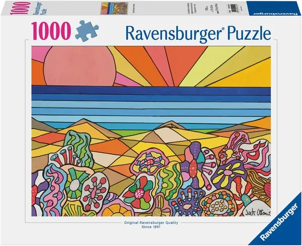Puzzle Ravensburger din 1000 de bucăți - Flori de piatră în Hawaii