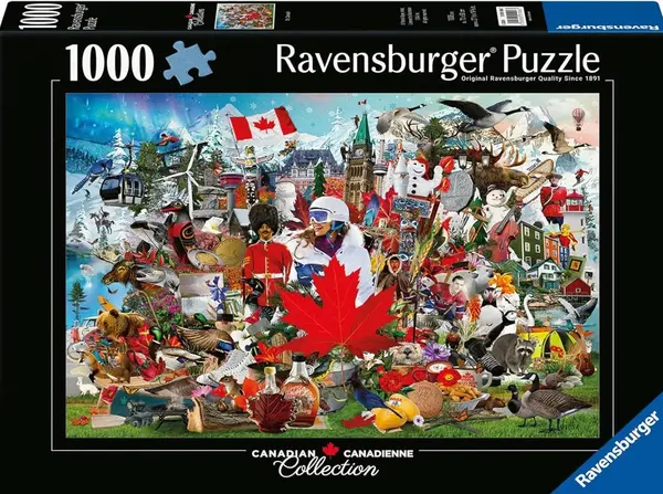 Puzzle Ravensburger din 1000 de bucăți - O, Canada!