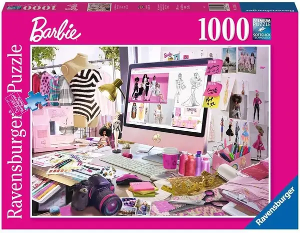 Puzzle Ravensburger din 1000 de piese - Barbie Fashion Icon
