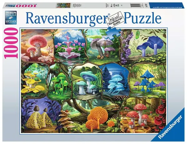 Puzzle Ravensburger din 1000 de piese - Ciuperci frumoase
