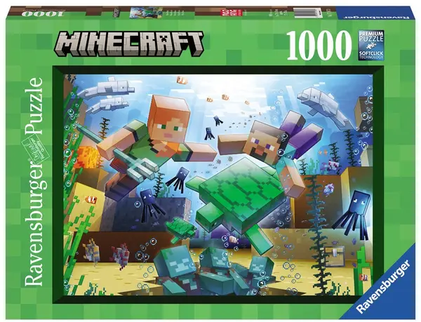 Puzzle Ravensburger din 1000 de piese - Maincraft