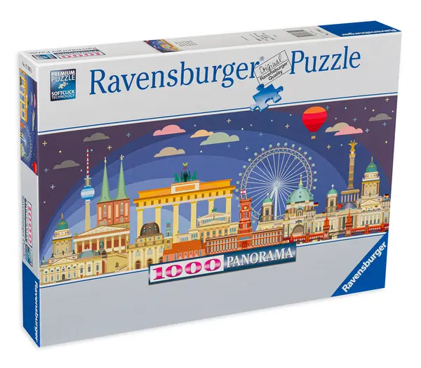 Puzzle Ravensburger din 1000 de piese - Noaptea în Berlin