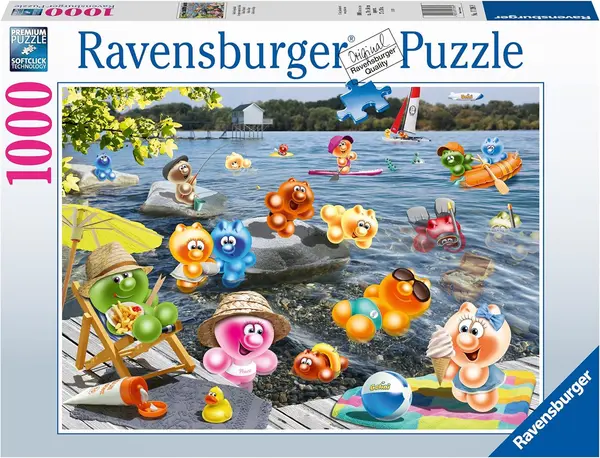 Puzzle Ravensburger din 1000 de piese - Picnic pe mare cu Gelini