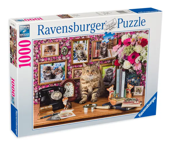 Puzzle Ravensburger din 1000 de piese - Pisicuta mea draguta
