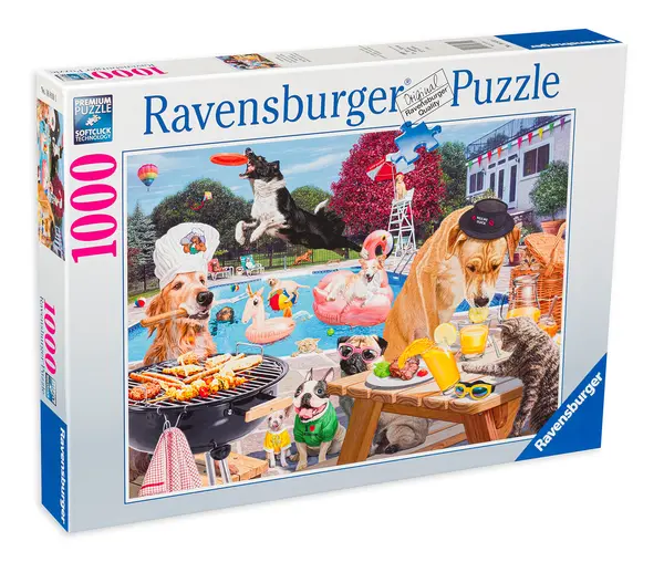 Puzzle Ravensburger din 1000 de piese - Summer days for dogs