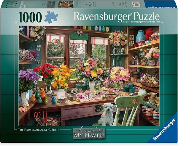 Puzzle Ravensburger din 1000 piese - Casa florăriei