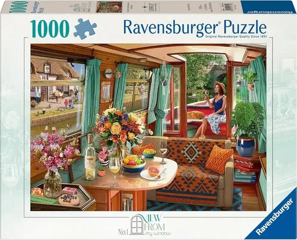 Puzzle Ravensburger din 1000 piese - Excursie cu barca