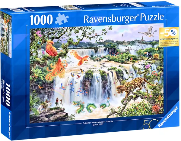 Puzzle Ravensburger din 1000 piese - Fantastica cascada Iguazu