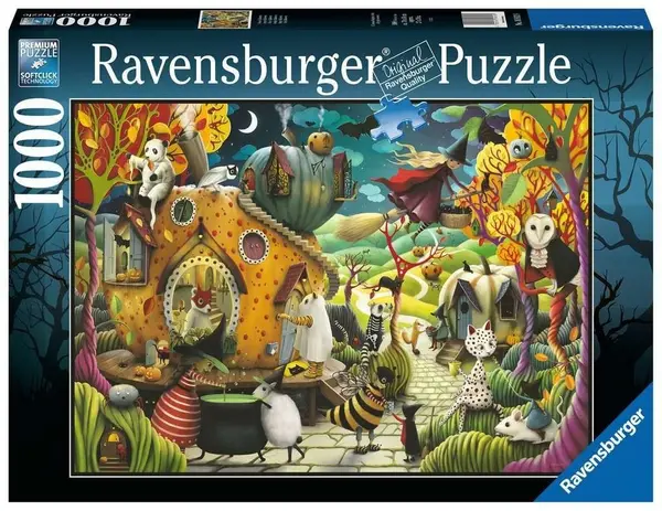 Puzzle Ravensburger din 1000 piese - Halloween fericit