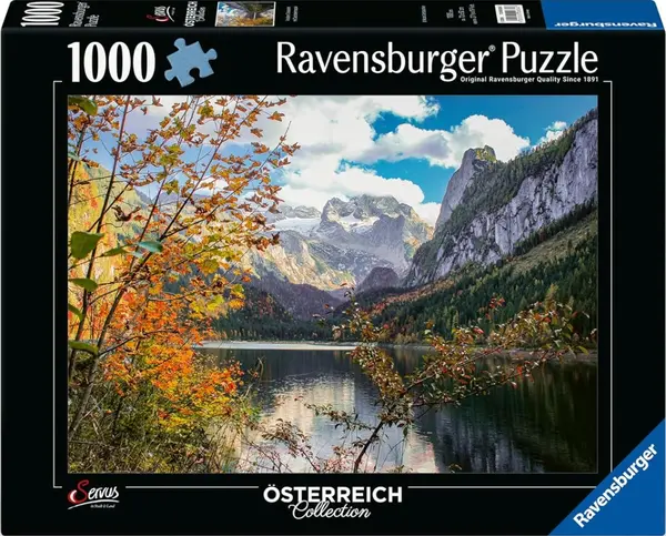 Puzzle Ravensburger din 1000 piese - Lacul Gosau