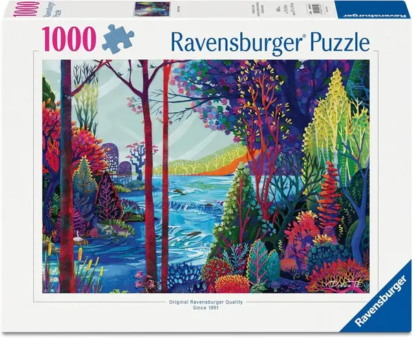 Puzzle Ravensburger din 1000 piese - Pădurea indigo