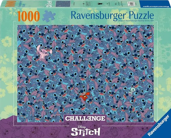 Puzzle Ravensburger din 1000 piese - Stitch Challenge