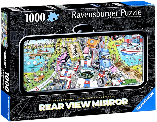 Puzzle Ravensburger din 1000 piese - Urmărire de poliție