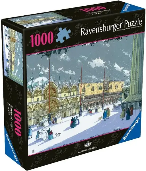 Puzzle Ravensburger din 1000 piese - Zăpadă în Veneția