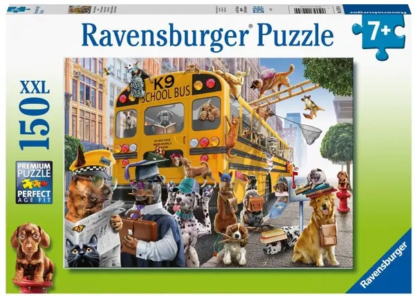 Puzzle Ravensburger din 150 XXL de piese - Pet school