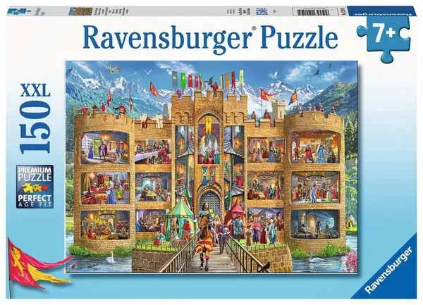 Puzzle Ravensburger din 150 XXL piese - Un castel ciudat
