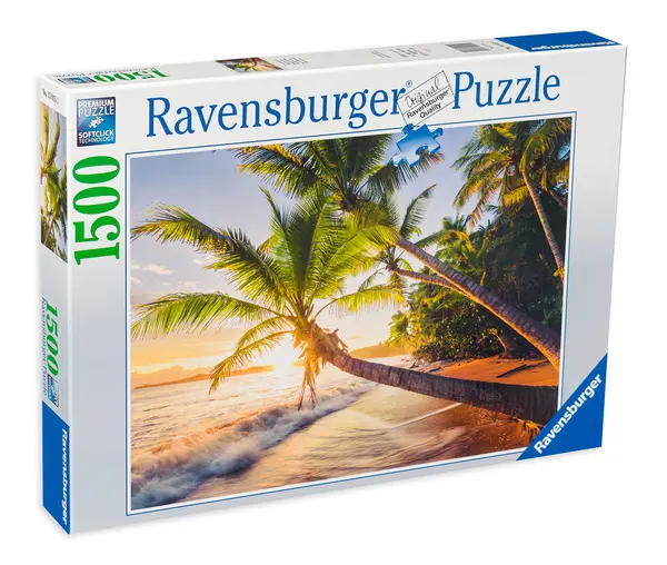 Puzzle Ravensburger din 1500 de piese - Ascunzis pe plaja