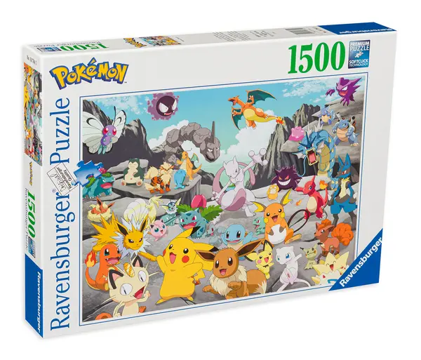 Puzzle Ravensburger din 1500 de piese - Pokemon Clasic