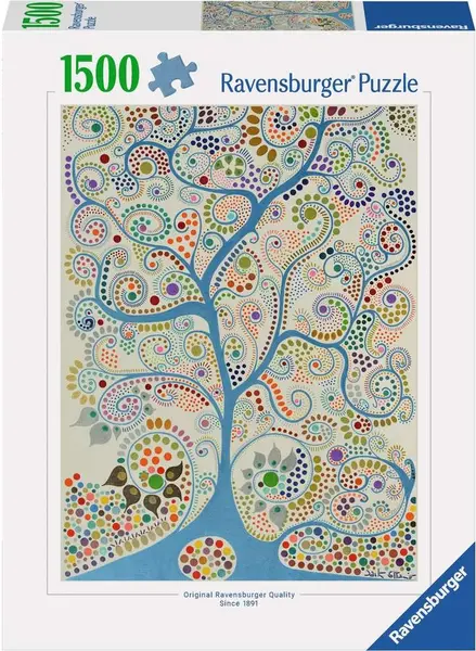 Puzzle Ravensburger din 1500 piese - Copacul albastru