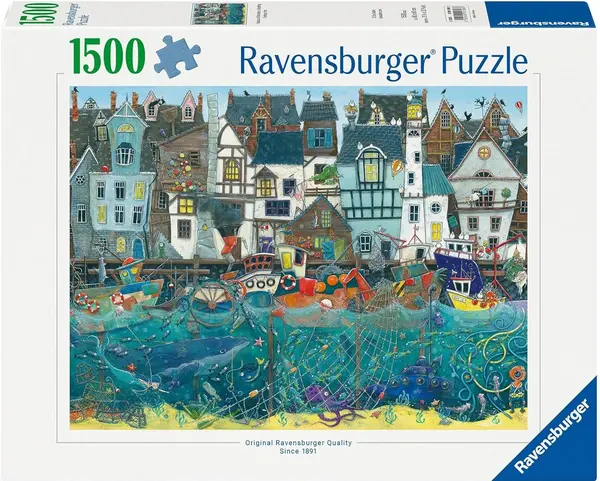 Puzzle Ravensburger din 1500 piese - Portul Fantasy