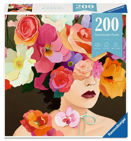 Puzzle Ravensburger din 200 piese - Trandafir