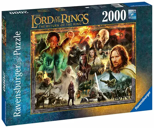 Puzzle Ravensburger din 2000 de părți - Stăpânul Inelelor: Întoarcerea Regelui