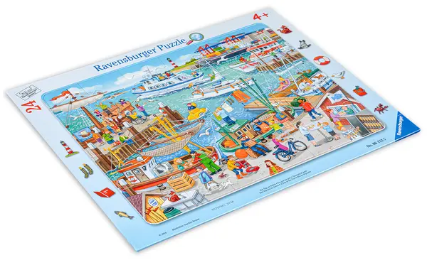 Puzzle Ravensburger din 24 de piese - O zi in port