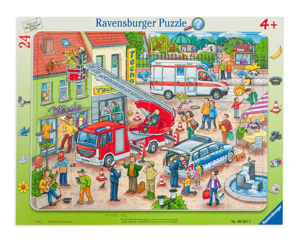 Puzzle Ravensburger din 24 de piese - Salvarea unui animal