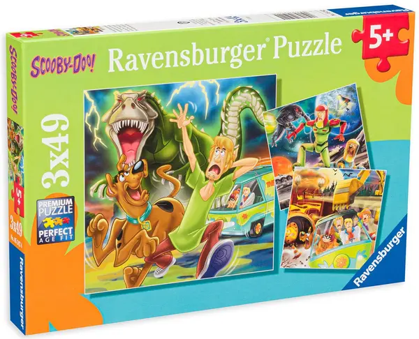 Puzzle Ravensburger din 3 x 49 de piese - Scooby Doo
