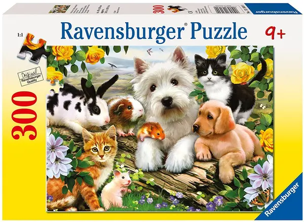 Puzzle Ravensburger din 300 de piese - Animale fericite