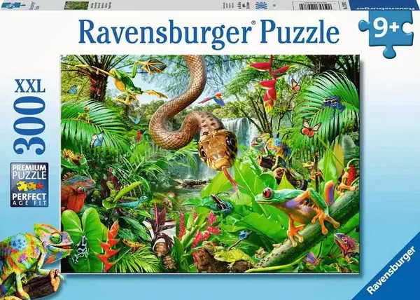 Puzzle Ravensburger din 300 XXL piese - Stațiunea Reptilelor