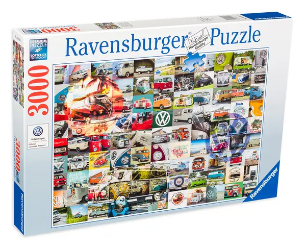 Puzzle Ravensburger din 3000 de piese - 99 VW Bulli Moments