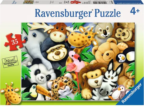 Puzzle Ravensburger din 35 piese - Jucării de pluș