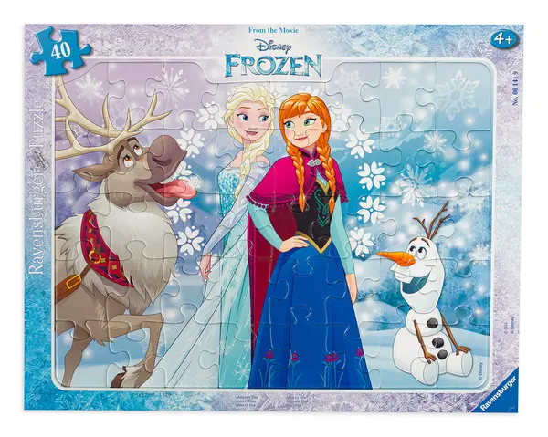 Puzzle Ravensburger din 40 de piese - Elsa si Anna, Regatul de gheata