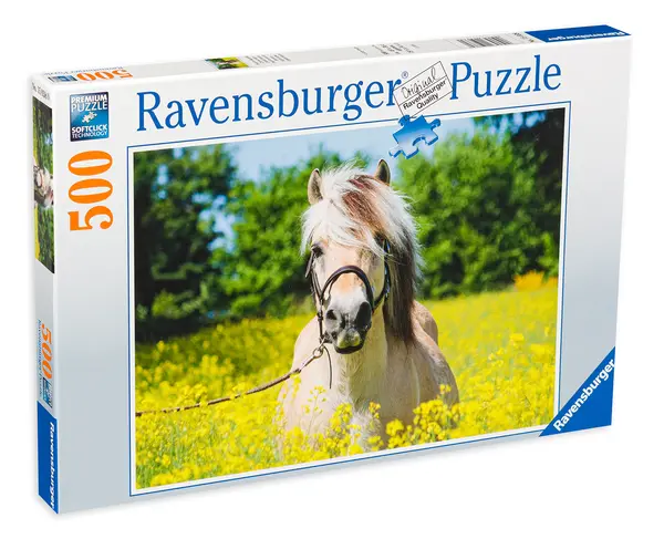 Puzzle Ravensburger din 500 de piese - Cal alb