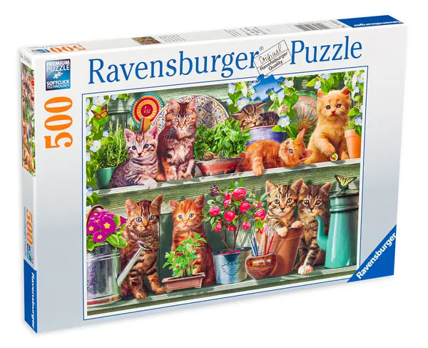Puzzle Ravensburger din 500 de piese - Pisici